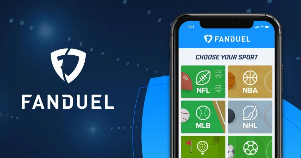 FanDuel mobile gaming visual with phone screens