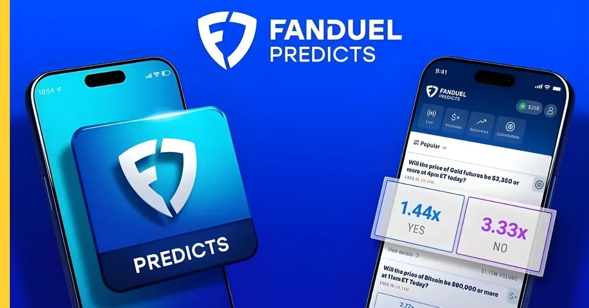FanDuel Canada app screen visual for account settings and login